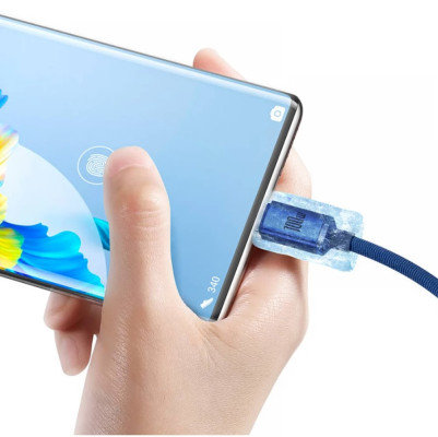 Baseus Crystal Shine 100W USB-A/USB-C kábel