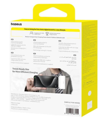 Baseus Compact 5000mAh 20W powerbank