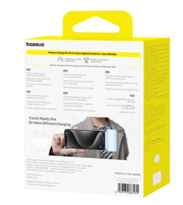 Baseus Compact 5000mAh 20W Power Bank
