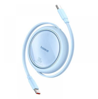 Baseus Free2Draw Mini behúzós USB-C kábel, 100W, 1m, kék
