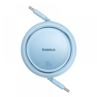 Baseus Free2Draw Mini behúzós USB-C kábel, 100W, 1m, kék