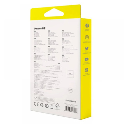 Baseus Free2Draw Mini behúzós USB-C kábel, 100W, 1m, kék