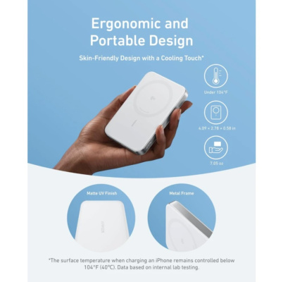 Anker MagGo 10K Power Bank White