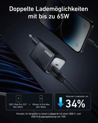 Anker Prime 67W GaN töltő