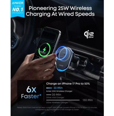 Anker Prime Qi2 autós töltő