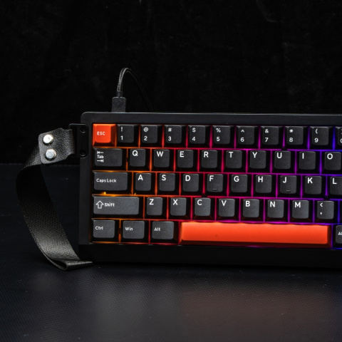 Epomaker HE68 Lite Magnetic Switch Mechanikus Gamer Billentyűzet - Fekete-Piros