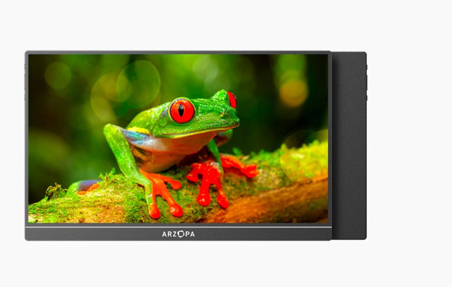 Arzopa A1 Hordozható Monitor - 15,6" - Fekete