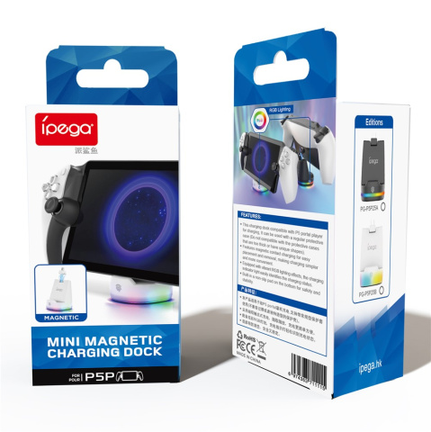 iPega PG-P5P25A Playstation Portal Mágneses Mini Töltő Állvány - Fekete