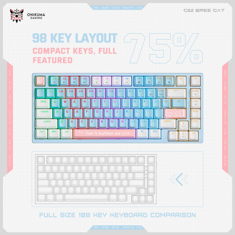 Onikuma G52 Mechanikus Gamer Billentyűzet
