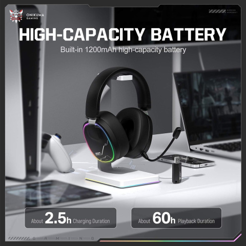Onikuma GT836 4-Mode Vezeték Nélküli Gamer Headset