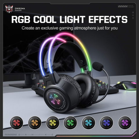 Onikuma GT889 Tri-Mode Vezeték Nélküli Gamer Headset