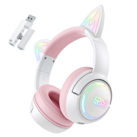 Onikuma GT838 Tri-Mode Vezeték Nélküli Gamer Headset - Cicafüles