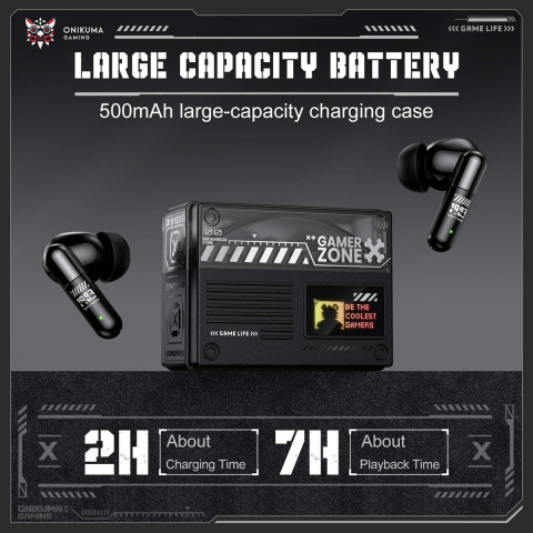 Onikuma TX602 Tri-Mode Vezeték Nélküli Gamer Fülhallgató TWS