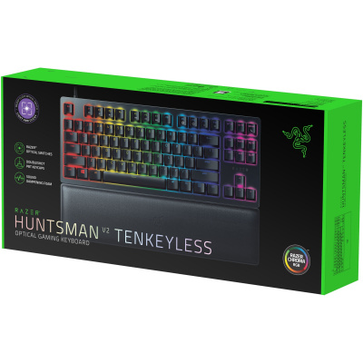 Razer Huntsman V2 TKL Mechanikus Gamer Billentyűzet - Angol kiosztás