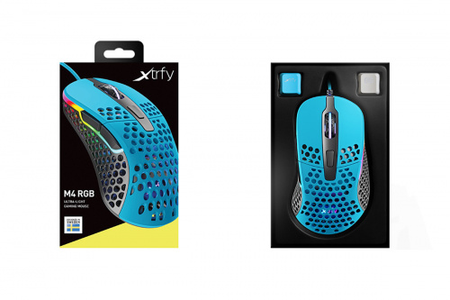 Xtrfy M4 RGB - Kék - Gaming Egér