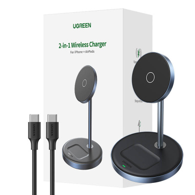 UGREEN 2 az 1-ben Vezeték nélküli Töltő