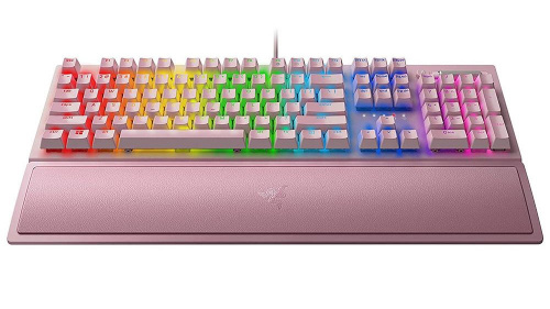 Razer BlackWidow V3 Quartz Mechanikus Gamer Billentyűzet - Angol kiosztás