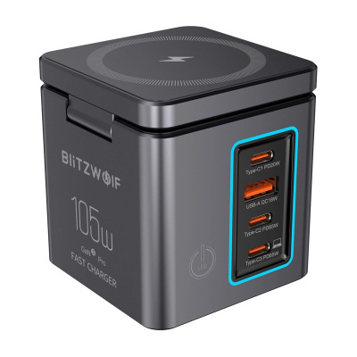 BlitzWolf BW-i113 GaN 105W Hálózati Töltő
