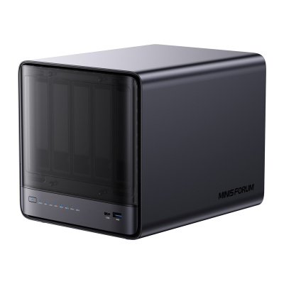 Minisforum NAS N5 Pro Mini PC (AMD Ryzen AI 9 HX Pro 370, 32GB RAM, 128GB SSD)