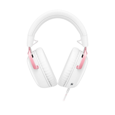 HyperX Cloud III Gamer Fejhallgató - Fehér/Rózsaszín