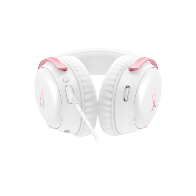HyperX Cloud III Gamer Fejhallgató - Fehér/Rózsaszín