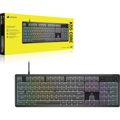 CORSAIR K55 CORE RGB Gamer Billentyűzet