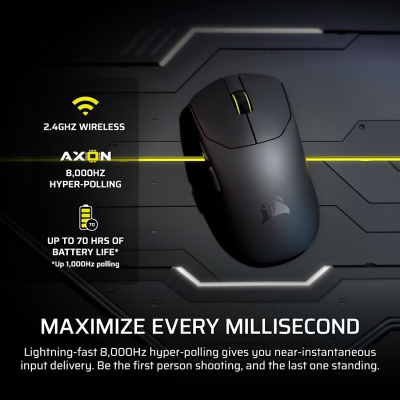 Corsair Sabre V2 Pro Ultralight Wireless gaming egér fekete