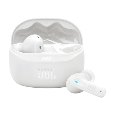 JBL Tune Beam 2 TWS Bluetooth fülhallgató mikrofonnal, fehér