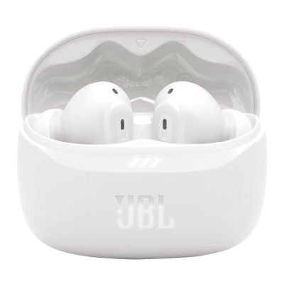 JBL Tune Beam 2 TWS Bluetooth fülhallgató mikrofonnal, fehér