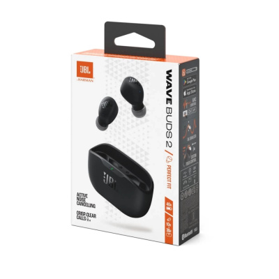 JBL Wave Buds 2 - Fekete