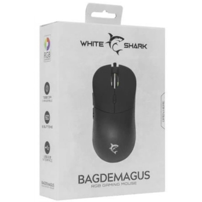 White Shark Bagdemagus Gamer Egér - Fekete