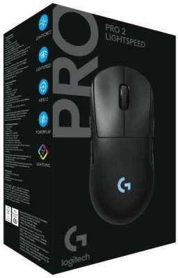 Logitech G PRO 2 Lightspeed Gamer Egér - Fekete