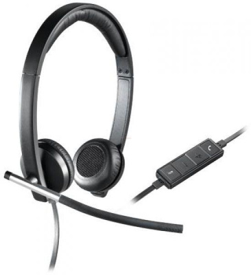 Logitech H650e Vezetékes Fejhallgató - Fekete