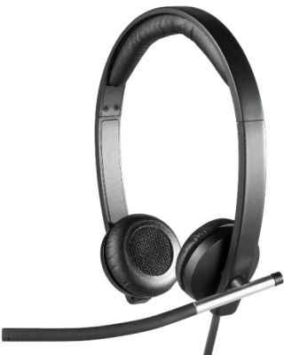 Logitech H650e Vezetékes Fejhallgató - Fekete