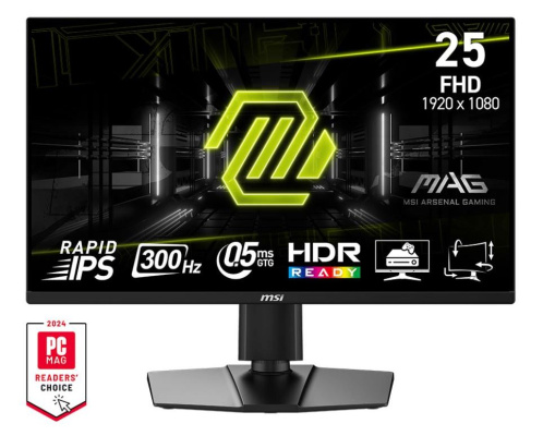 MSI MAG 255PXF 24,5" FHD Rapid IPS 300Hz Gamer Monitor