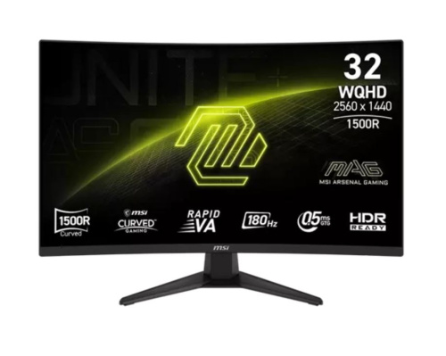 MSI MAG 321CQF E18 31,5" WQHD 180Hz Ívelt Gamer Monitor