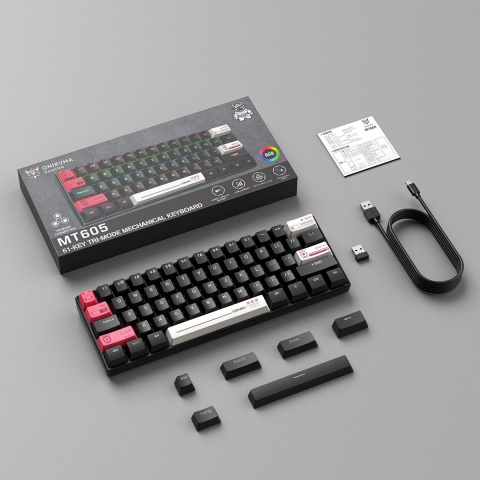 Onikuma MT605 Tri-Mode Vezeték Nélküli Mechanikus Gamer Billentyűzet