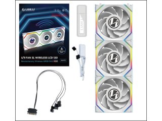 Lian Li UNI FAN SL Wireless LCD 120mm 3db-os csomag