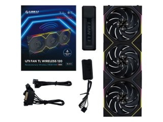 Lian Li UNI FAN TL Wireless Reverse 120mm 3-pack - Fekete