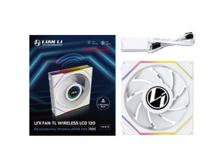 Lian Li UNI FAN TL LCD 120mm Wireless Ventilátor - Fehér