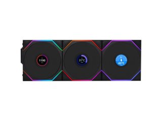 Lian Li UNI FAN TL LCD Wireless Reverse 120mm 3db-os Ventilátor