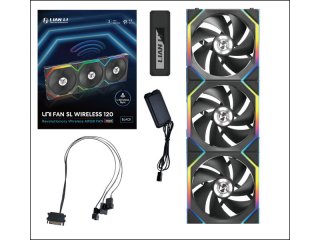Lian Li UNI FAN SL Wireless 120mm 3-pack - Fekete