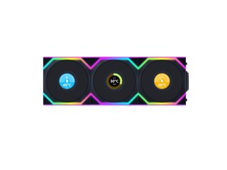 Lian Li UNI FAN SL Wireless LCD 120mm 3db-os csomag