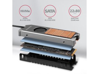Axagon CLR-M2FAN SSD Hűtő