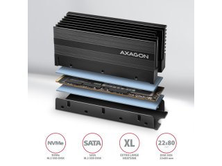 Axagon CLR-M2XL SSD Hűtő