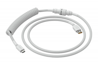 Glorious Coiled Cable Ghost White - USB-C Spirálkábel - Fehér