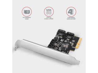 Axagon PCES-SA4X4 SATA Vezérlőkártya