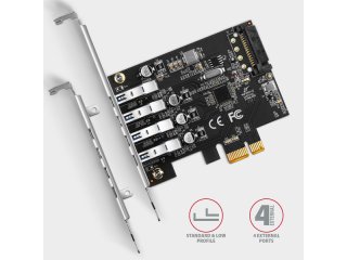 Axagon PCEU-43RS USB Bővítőkártya