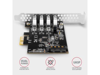 Axagon PCEU-43RS USB Bővítőkártya