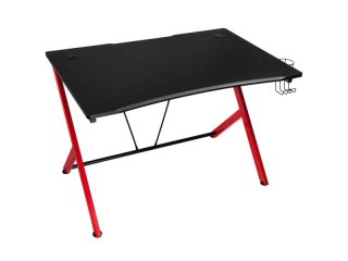 Nitro Concepts D12 Gamer Asztal - 1160 x 750 mm - Fekete/Piros